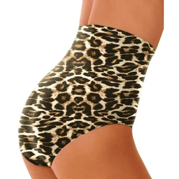 Jusfitsu High Waisted Bikini Bottom for Women Tummy Control Swimsuits NWT Size M - Picture 3 of 9